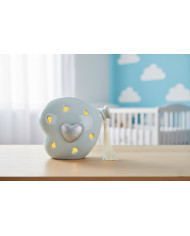 PALLONCINO LED CUORE CELESTE
