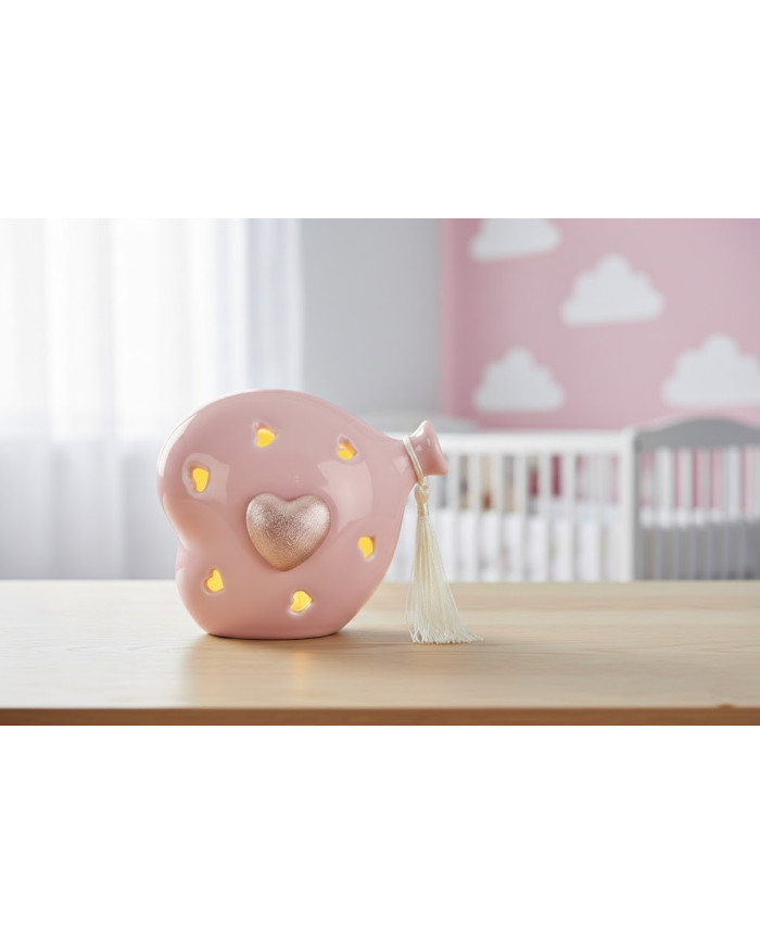 PALLONCINO LED CUORE ROSA