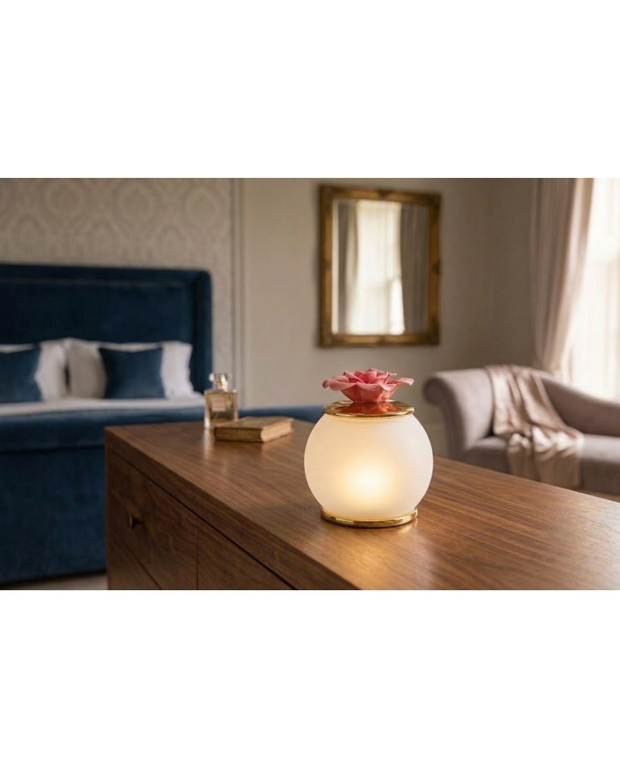 LAMPADA LED FIORE ROSA CORALLO H.11