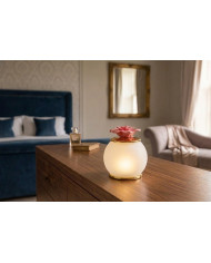 LAMPADA LED FIORE ROSA CORALLO H.11