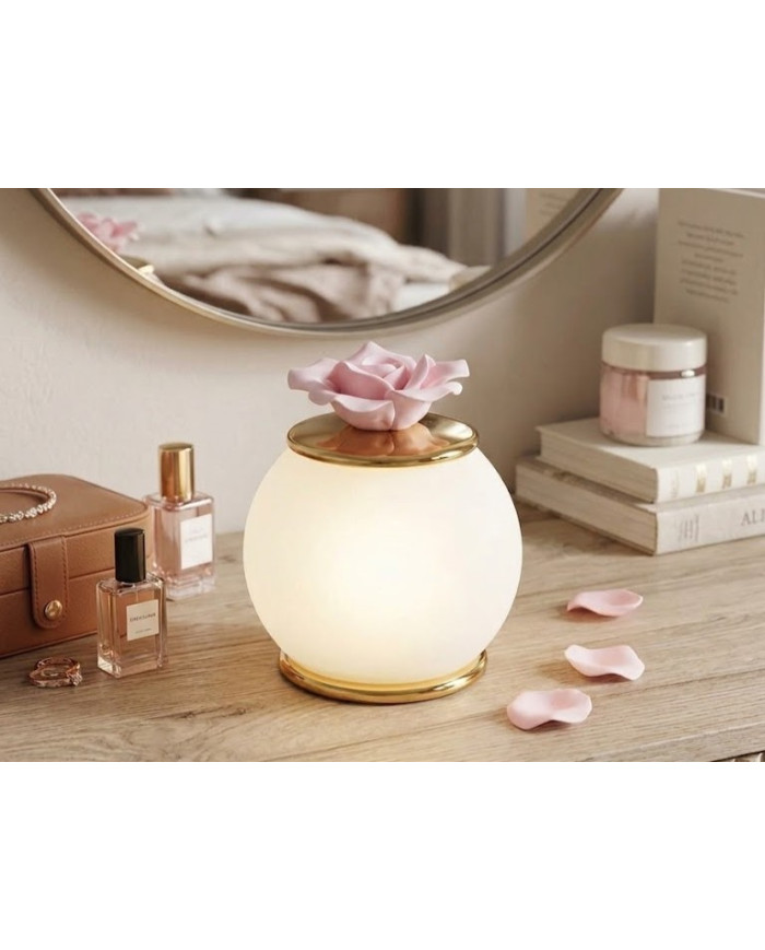LAMPADA LED FIORE ROSA H.11