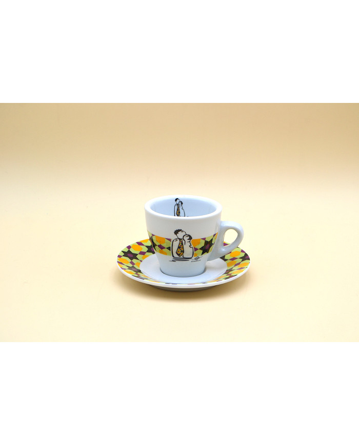 SET 2 TAZZINE DA CAFFE CON DECORO SPOSI