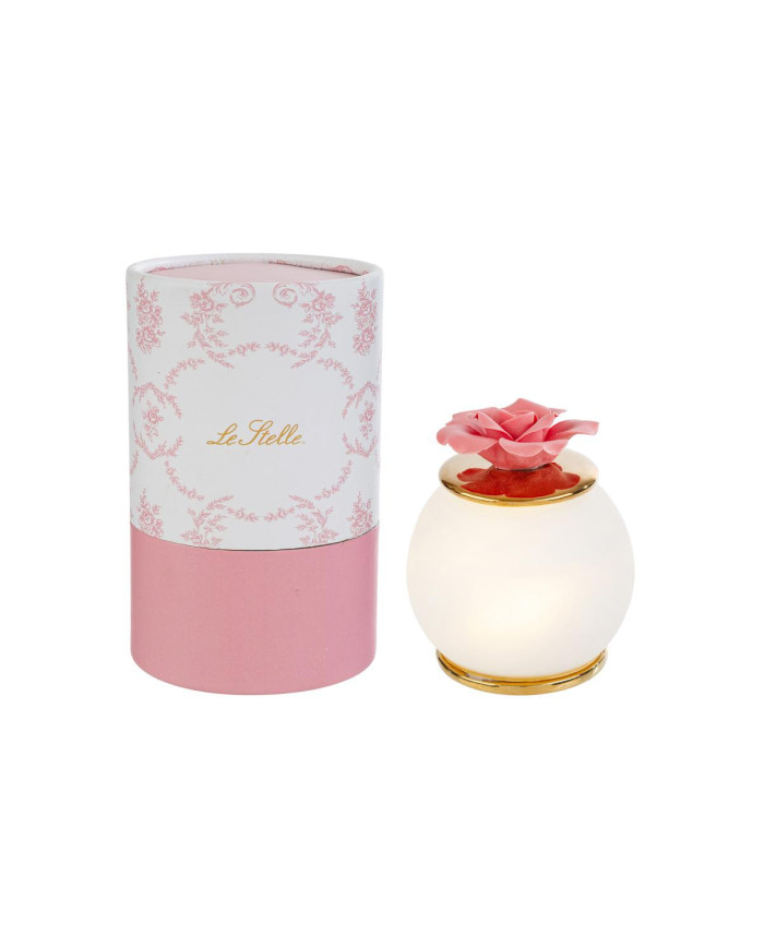 LAMPADA LED FIORE ROSA CORALLO H.11