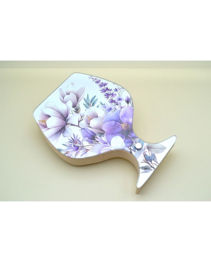 SET VINO A CALICE FLOREALE GLICINE