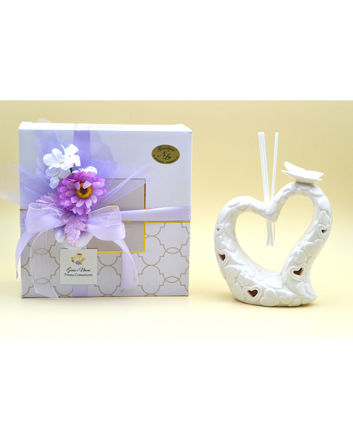 PROFUMATORE A CUORE CON ILLUMINAZIONE LED