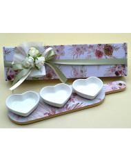 SET 3 CIOTOLE A CUORE CON TAGLIERE