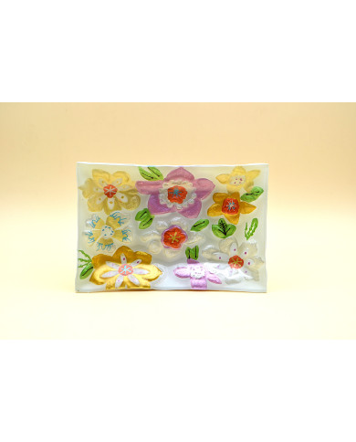 SVUOTATASCHE FLOREALE 16X11