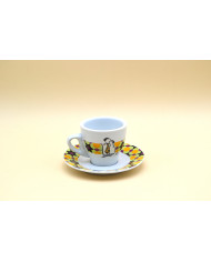 SET 2 TAZZINE DA CAFFE CON DECORO SPOSI