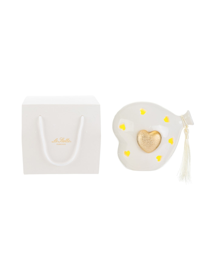PALLONCINO LED CUORE ORO