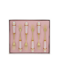 SET 6 PZ FORCHETTINE ROSA