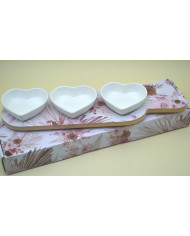 SET 3 CIOTOLE A CUORE CON TAGLIERE