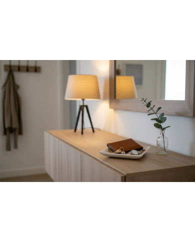 SVUOTATASCHE FLOREALE IN CERAMICA 15X15
