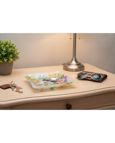SVUOTATASCHE FLOREALE 15X15