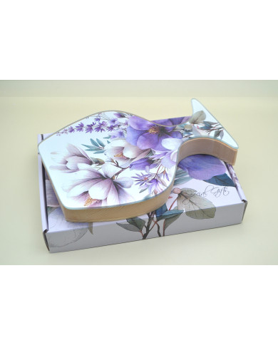 SET VINO A CALICE FLOREALE GLICINE