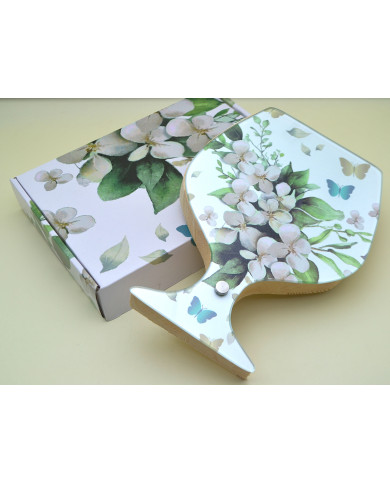 SET VINO A CALICE FLOREALE SALVIA