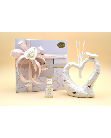 PROFUMATORE A CUORE CON ILLUMINAZIONE LED