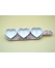 SET 3 CIOTOLE A CUORE CON TAGLIERE